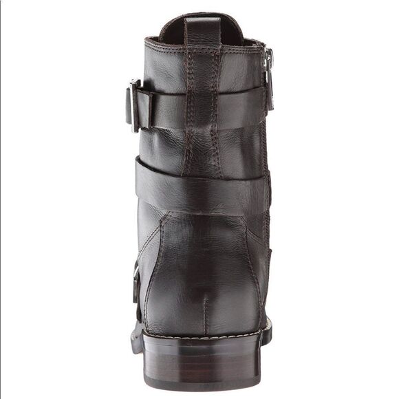 Ivanka Trump Women's Coris Moto Combat Mid Calf Boots - Picture 3 of 13